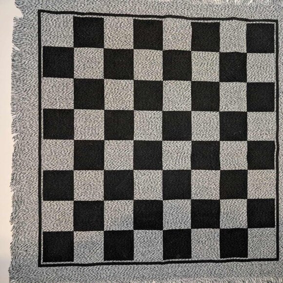 Giant Checkers Set Game with Mat & Bag – Used Once - Picture 2 of 5